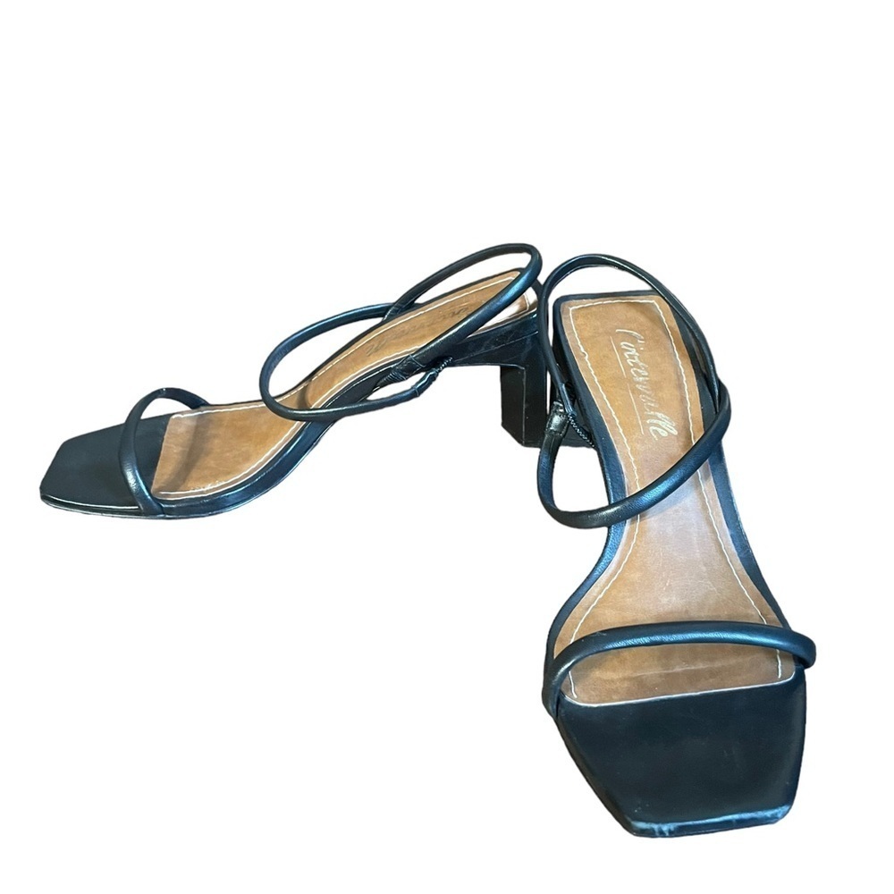 L'INTERVALLE Black Strappy Sandals